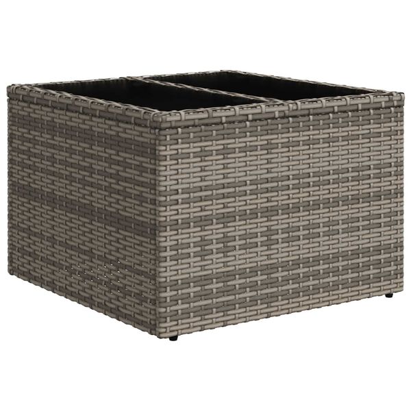 vidaXL Garten-Sofa-Set 5 pcs Grau 55 x 55 x 37 cm Poly-Rattan