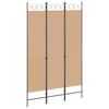 vidaXL 3-teiliger Raumteiler Beige 120 x 200 cm Stoff