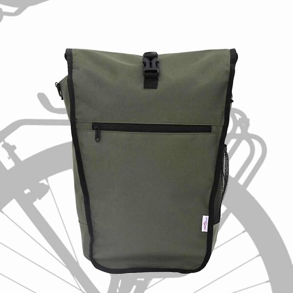 vidaXL Fahrradtasche Oliv 34 x 16 x 59 cm Polyester