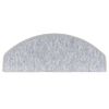 vidaXL Stufenmatten 10 Stk. 65x24x4 cm Hellgrau Halbrund Gro&szlig;