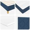 vidaXL Boxspringbett mit Matratze mit Kopfteil Blau 80 x 200 cm Stoff