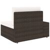vidaXL 10-tlg. Garten-Lounge-Set Poly Rattan Braun