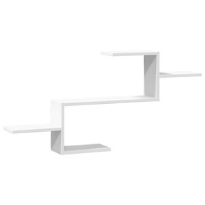 vidaXL Wandregal Wei&szlig; 104x15x49 cm Holzwerkstoff