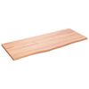 vidaXL Waschtischplatte Hellbraun 100x40x2 cm Massivholz Behandelt