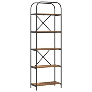 vidaXL B&uuml;cherregal 5 Ebenen 60 x 30 x 183 cm Holzwerkstoff Altholz