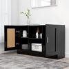 vidaXL Sideboard Schwarz 120x30,5x70 cm Holzwerkstoff