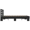 vidaXL Bettgestell Schwarz 140x190 cm Holzwerkstoff und Metall