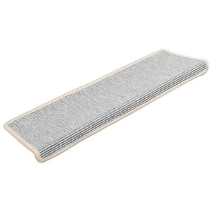 vidaXL Stufenmatten 15 Stk. 65x21x4 cm Silber Rechteckiger Rand