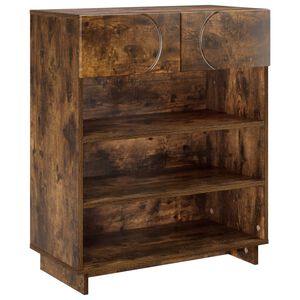 vidaXL Schuhschrank 73 x 38 x 87,5 cm Holzwerkstoff R&auml;uchereiche