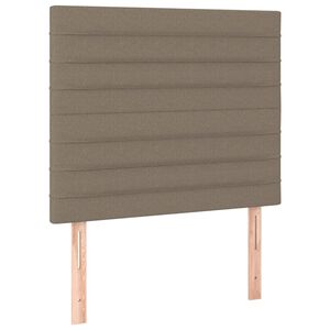 vidaXL Kopfteil Taupe 80x5x118/128 cm Stoff