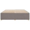 vidaXL Bettgestell ohne Matratze Taupe 180x200 cm Stoff