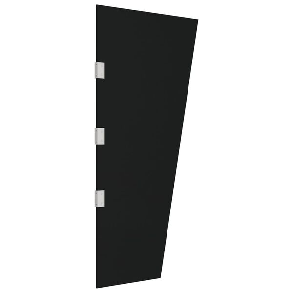 vidaXL Seitenwand f&uuml;r Vordach Schwarz 50x100 cm Hartglas