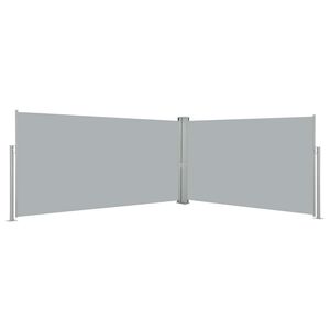 vidaXL Ausziehbare Seitenmarkise 160x600 cm Grau