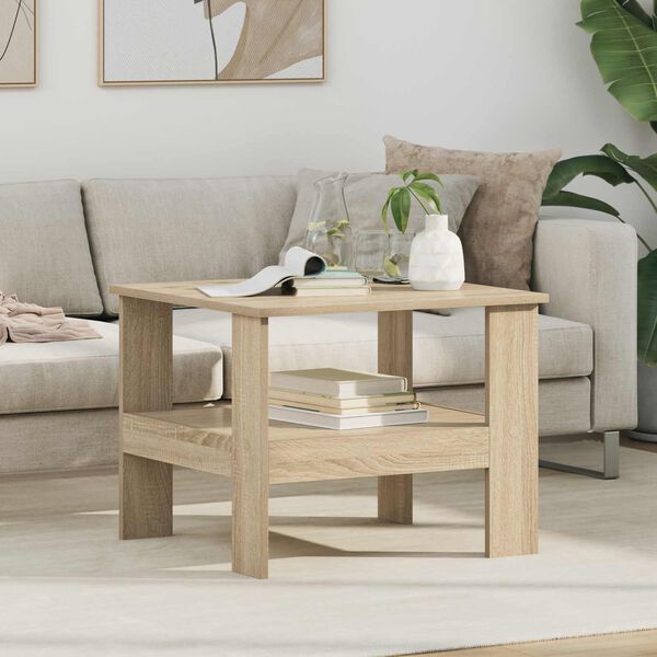 vidaXL Couchtisch Sonoma-Eiche 57 x 55 x 45 cm Holzwerkstoff