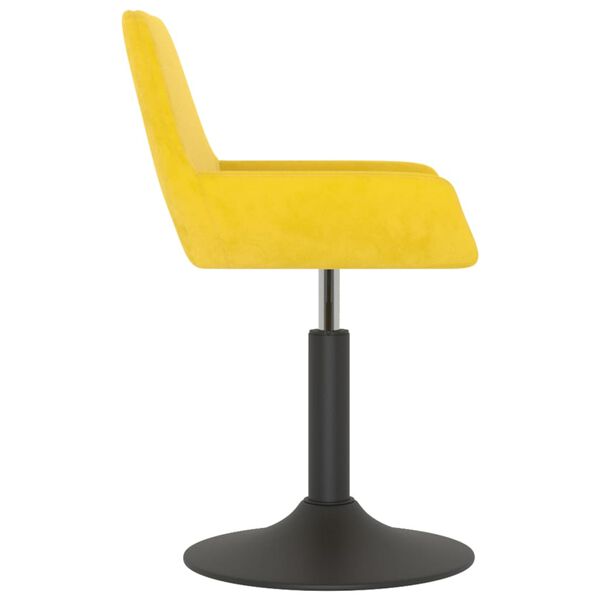 vidaXL Barhocker Senfgelb Samt