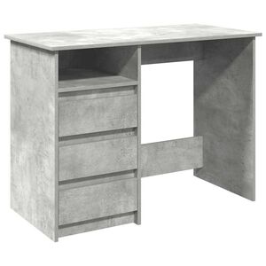 vidaXL Schreibtisch Betongrau 102x50x75 cm Holzwerkstoff