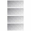 vidaXL Treppe Tritt Rechtwinklig 4 pcs Silber 70 x 30 cm Aluminium