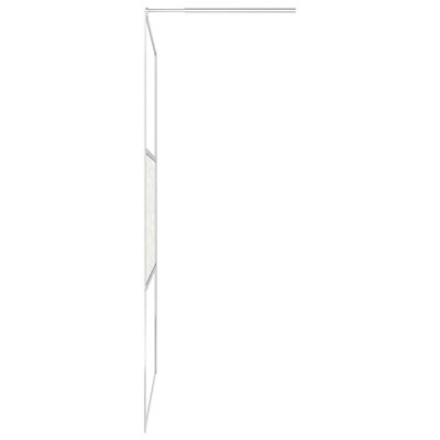 vidaXL Duschwand für Begehbare Dusche ESG-Glas Steindesign 100x195 cm