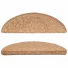 vidaXL Stufenmatten 15 Stk. 56x17x3 cm Beige Halbrund