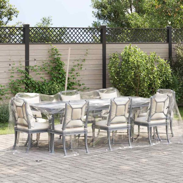 vidaXL Transparente Plane mit &Ouml;sen 2x4 m PVC