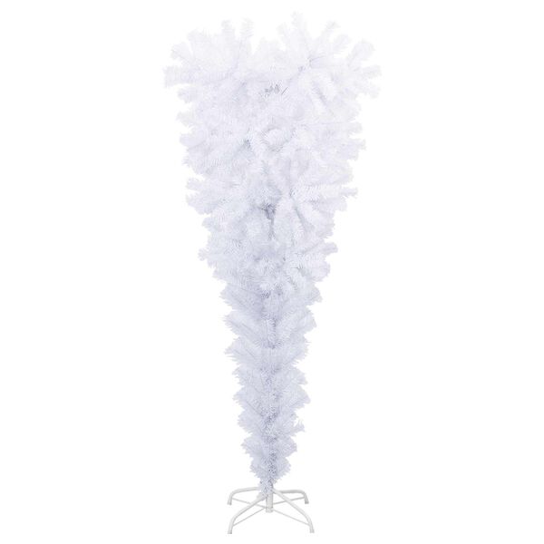 vidaXL K&uuml;nstlicher Weihnachtsbaum Wei&szlig; 120 cm PVC und Stahl
