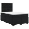 vidaXL Boxspringbett mit Matratze Schwarz 120 x 190 cm Samt