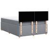 vidaXL Boxspringbett mit Matratze Hellgrau 140x200 cm Stoff