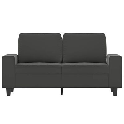 vidaXL 2-Sitzer-Sofa Dunkelgrau 120 cm Mikrofasergewebe