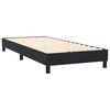 vidaXL Boxspringbett mit Matratze Schwarz 80x220 cm Samt