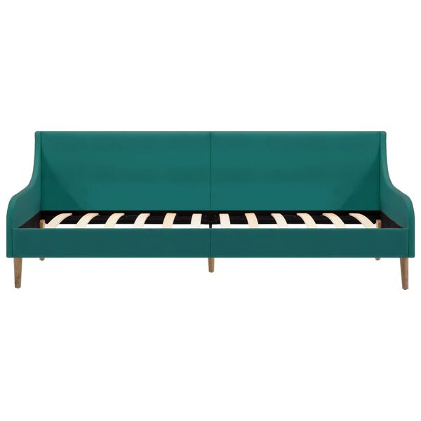 vidaXL Tagesbettgestell Stoff Gr&uuml;n