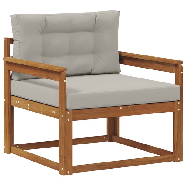 vidaXL Outdoor Mittelsofa Massivholz Akazie Natur