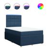 vidaXL Boxspringbett mit Matratze Blau 120x200 cm Stoff