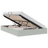 vidaXL Ottoman Bettgestell mit Speicher Hellgrau 140 x 200 cm Samt