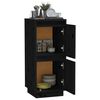 vidaXL Sideboard Schwarz 31,5x34x75 cm Massivholz Kiefer