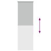 vidaXL Verdunkelungsrollo Hellgrau 60x130 cm Stoffbreite 55,7 cm
