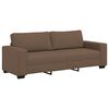 vidaXL 3-teiliges Sofa-Set mit Kissen, brauner Stoff