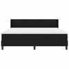 vidaXL Boxspringbett mit Matratze Schwarz 200 x 180 cm Stoff