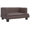 vidaXL Hundebett Braun 60x40x30 cm Kunstleder