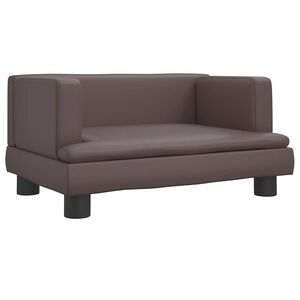 vidaXL Hundebett Braun 60x40x30 cm Kunstleder