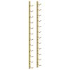 vidaXL Wand-Weinregal f&uuml;r 12 Flaschen Golden Eisen