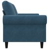 vidaXL 2-Sitzer-Sofa Blau 140 cm Samt