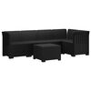 vidaXL 5-Sitzer Gartensofa Rattan-Look PP Anthrazit
