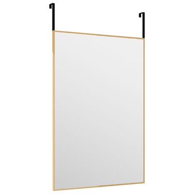 vidaXL Türspiegel Golden 40x60 cm Glas und Aluminium