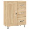 vidaXL Highboard Sonoma-Eiche 69,5x34x180 cm Holzwerkstoff