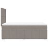 vidaXL Boxspringbett mit Matratze Taupe 90x190 cm Stoff