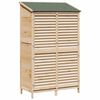 vidaXL Garten Shed Natur 106 x 56 x 176,5 cm Massivholz aus Fichte