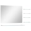 vidaXL Wandspiegel mit 5 Ablagen Silbern 80&times;60 cm