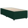 vidaXL Boxspringbett mit Matratze Dunkelgr&uuml;n 90x190 cm Samt