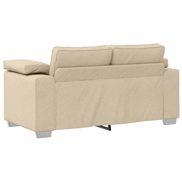 vidaXL Sofa Creme 160 x 77 x 82 cm Stoff