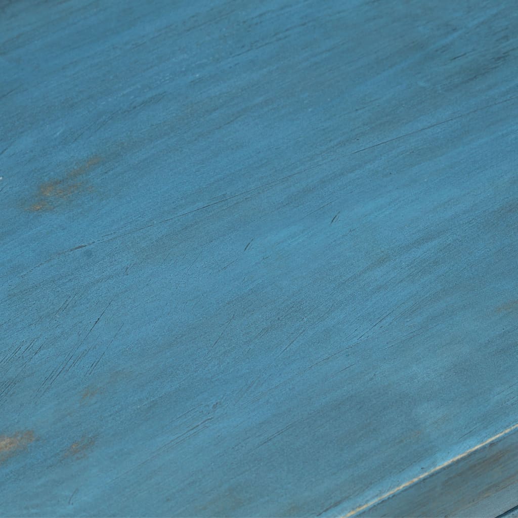 vidaXL Nachttisch Mangoholz Massiv 40 x 30 x 50 cm Blau